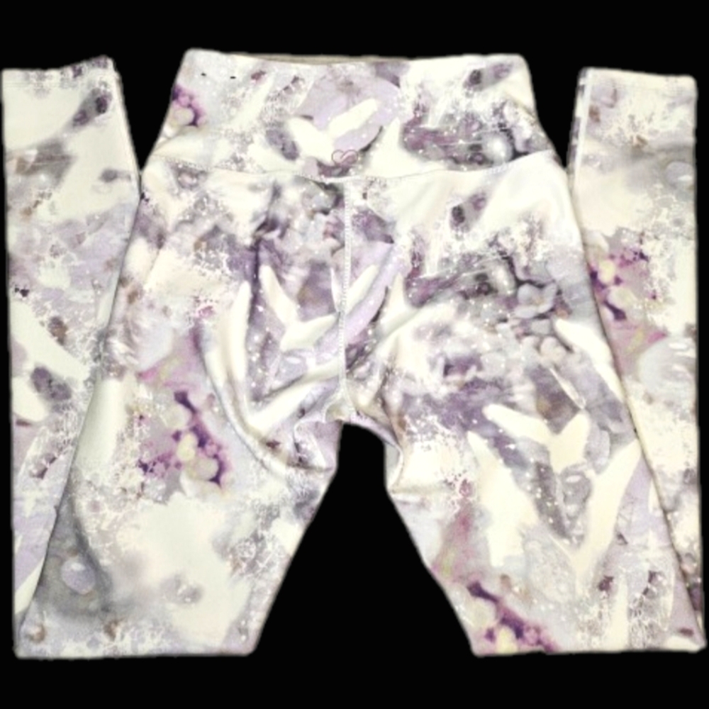 CALIA by Carrie Underwood Abstract Purple and White Leggings - Picture 4 of 8